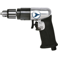 AD38VSRK Variable Speed Air Drill, 6 CFM, 1/4" NPT, 82 dBA, 3/8" Chuck, Keyed OSI Industrial Sales