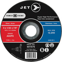 A60PX Power-Xtreme Cut-Off Wheel, 5" x 1/32", 7/8" Arbor, Type 1, 12200 RPM OSI Industrial Sales