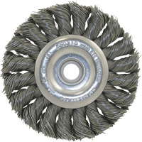3K114 Unthreaded Knot Twisted Wire Wheel, 3-1/4" Dia., 0.014" Fill, 3/8"-1/2 Arbor OSI Industrial Sales