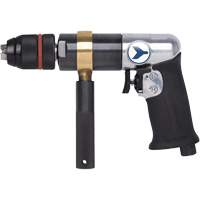AD12VSR Variable Speed Air Drill, 6 CFM, 1/4" NPT, 1/2" Chuck, Keyless OSI Industrial Sales