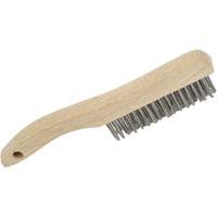 4SHSS Brosse &agrave; r&eacute;curer manuelle, Acier inoxydable, 4 x 16 rangs de fils, Longueur 10" OSI Industrial Sales