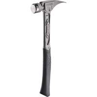 TIBONE Smooth Titanium Framing Hammer, 14 oz., Solid Steel Handle, 15-1/4" L OSI Industrial Sales