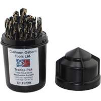 Two-Tone 29-Piece Mechanic's Drill Set, High Speed Steel OSI Industrial Sales