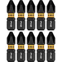10-Piece FLEXTORQ&reg; Impact Driver Bit Set, Phillips, #2 Tip, 1/4" Drive Size, 1" Length OSI Industrial Sales