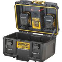 Chargeur 20V &agrave; deux ports ToughSystem 2.0, 14" x 15" x 9", Noir/Jaune OSI Industrial Sales