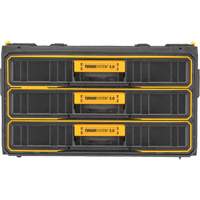 Unit&eacute; &agrave; trois tiroirs ToughSystem 2.0, 21-4/5" x 12-3/10" x 12-3/5", Noir/Jaune OSI Industrial Sales