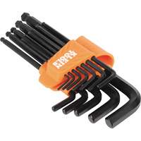 L-Style Ball-End Hex Key Wrench Set, 12 Pcs., Imperial OSI Industrial Sales