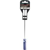 Tournevis &agrave; fente bleu transparent avec bandes, Tige de 1/8", Ronde, Prise en Plastique OSI Industrial Sales