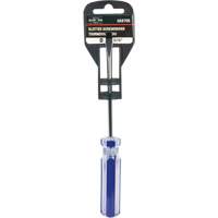 Tournevis &agrave; fente bleu transparent avec bandes, Tige de 3/16", Ronde, Prise en Plastique OSI Industrial Sales