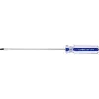 Tournevis &agrave; fente bleu transparent avec bandes, Tige de 3/16", Ronde, Prise en Plastique OSI Industrial Sales
