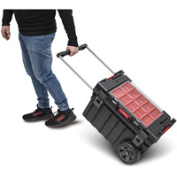 Coffre &agrave; outils roulant Arx, 23-4/5" x 16" x 15-3/5", Noir OSI Industrial Sales