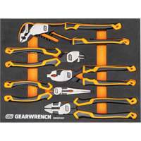 PITBULL Cushion Grip Pliers Set in Foam Storage Tray, 5 Pieces OSI Industrial Sales