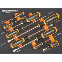 Slotted Dual Material Screwdriver Set in Foam Storage Tray, 9 Pcs. OSI Industrial Sales