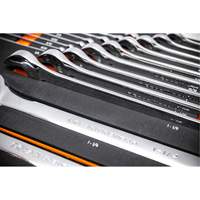 12-Point Long Pattern Combination SAE Wrench Set in Foam Storage Tray, Open-Ended, 19 Pieces, Imperial OSI Industrial Sales