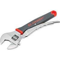 Locking Adjustable Dual Material Wrench, 10" L, 2-18/25" Max Width, Chrome/Polished OSI Industrial Sales