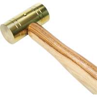 Brass Hammer with Hickory Handle, 1 lbs Head Weight, 11" L OSI Industrial Sales