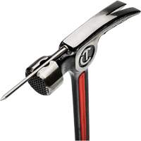 Steel Milled-Face Framing Hammer, 22 oz., Solid Steel Handle, 16" L OSI Industrial Sales