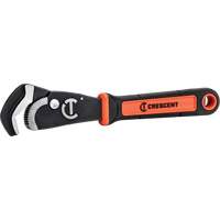 Self-Adjusting Dual Material Pipe Wrench, 1-1/2" Jaw Capacity, 12" Long, Black Oxide Finish, Cushion Handle OSI Industrial Sales