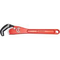 Self-Adjusting Steel Pipe Wrench, 2-1/2" Jaw Capacity, 16" Long, Powder Coated Finish, Non-Ergonomic Handle OSI Industrial Sales