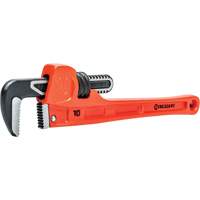 SLIM JAW Pipe Wrench, 1-9/10" Jaw Capacity, 10" Long, Powder Coated Finish, Non-Ergonomic Handle OSI Industrial Sales