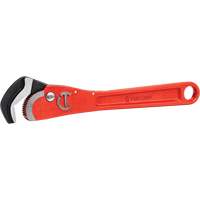 Self-Adjusting Pipe Wrench, 1-1/2" Jaw Capacity, 12" Long, Powder Coated Finish, Non-Ergonomic Handle OSI Industrial Sales