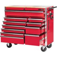 PRC4211 Pro Series Roller Cabinet, 11 Drawers, 42" W x 18" D x Red OSI Industrial Sales