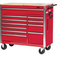 PRC4211 Pro Series Roller Cabinet, 11 Drawers, 42" W x 18" D x Red OSI Industrial Sales