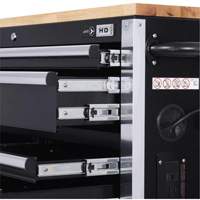 HDRC5212 HD Series Roller Cabinet, 12 Drawers, 51-1/4" W x 21" D x 40-3/10" H, Black OSI Industrial Sales