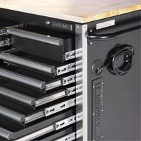 HDRC7220 HD Series Roller Cabinet, 20 Drawers, 72" W x 24" D x 42-3/10" H, Black OSI Industrial Sales