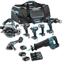 XGT Brushless 7-Tool Combo Kit, Lithium-Ion, 40 V OSI Industrial Sales