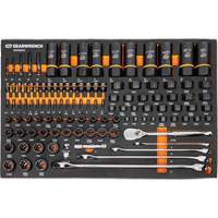 Mechanics Tool Set in Modular Foam Trays with Storage Unit, 247 Pieces OSI Industrial Sales