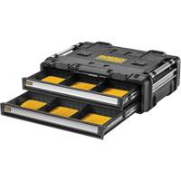 Bloc &agrave; 2 tiroirs TOUGHSYSTEM 2.0 DXL, 30" x 21-13/20" x 10", Noir/Jaune OSI Industrial Sales