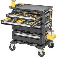 Poste de travail modulaire 5-en-1 TOUGHSYSTEM 2.0 DXL, 34" x 25-4/5" x 39", Noir/Jaune OSI Industrial Sales