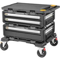 Poste de travail modulaire 4-en-1 TOUGHSYSTEM 2.0 DXL, 34" x 25-4/5" x 30", Noir/Jaune OSI Industrial Sales