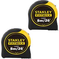 FATMAX&reg; Classic Tape Measures, 1-1/4" x 26'/8 m, Imperial & Metric Graduations OSI Industrial Sales