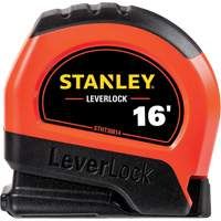 High-Visibility LEVERLOCK&reg; Tape Measure, 16', Imperial Graduations OSI Industrial Sales