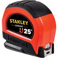 High-Visibility Magnetic LEVERLOCK&reg; Tape Measure, 25', Imperial Graduations OSI Industrial Sales