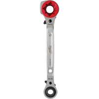 Lineman's 5-in-1 Ratcheting Wrench with Milled Strike Face, 3/4"/1"/1-1/8" Drive, Ergonomic Handle OSI Industrial Sales