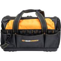 Professional 20" Tool Bag, Nylon, 33 Pockets, Black/Orange OSI Industrial Sales