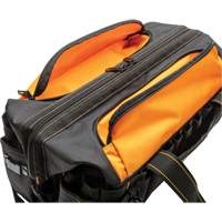 Professional 20" Tool Bag, Nylon, 33 Pockets, Black/Orange OSI Industrial Sales