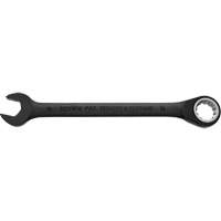 Metric Spline Combination Reversible Ratcheting Wrench, Black/Chrome Finish OSI Industrial Sales