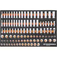 MEGAMOD Metric Mechanics Tool Set in Modular Foam Trays with Rolling Cabinet, 358 Pieces OSI Industrial Sales