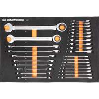 MEGAMOD Metric Mechanics Tool Set in Modular Foam Trays with Rolling Cabinet, 358 Pieces OSI Industrial Sales