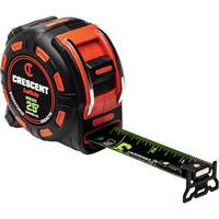 Shockforce NITE EYE Magnetic Tape Measure, 1-1/4" x 25', SAE Graduations OSI Industrial Sales