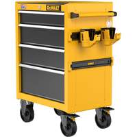 Heavy-Duty Rolling Tool Chest, 4 Drawers, 26" W x Yellow OSI Industrial Sales