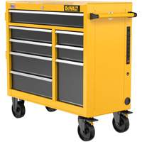 Heavy-Duty Mobile Workstation, 8 Drawers, 40" W x Yellow OSI Industrial Sales