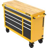 Heavy-Duty Mobile Workstation, 8 Drawers, 52" W x Yellow OSI Industrial Sales