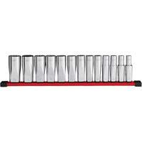 12-Point Deep Well SAE Socket Set, 13 Pcs, 1/2" Drive Size, Deep OSI Industrial Sales