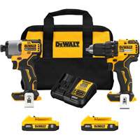 Ensemble de tournevis &agrave; chocs & tournevis/perceuse sans fil et sans balai, Lithium-ion, 20 V OSI Industrial Sales