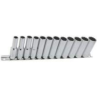 SS3812DM-12 12-Point Metric Socket Set, 12 Pcs, 3/8" Drive Size, Deep OSI Industrial Sales